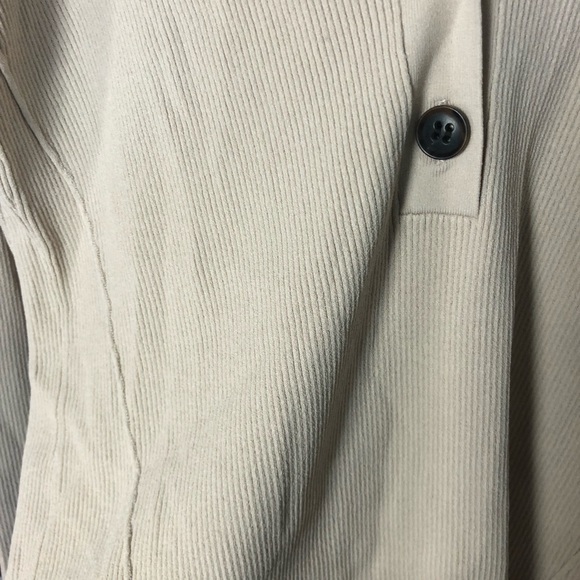 Frame Rib-Knit V-Neck Top-Vanilla-size L - Picture 4 of 8